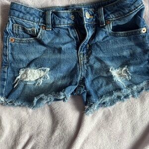 Distressed Blue Denim kids Shorts
